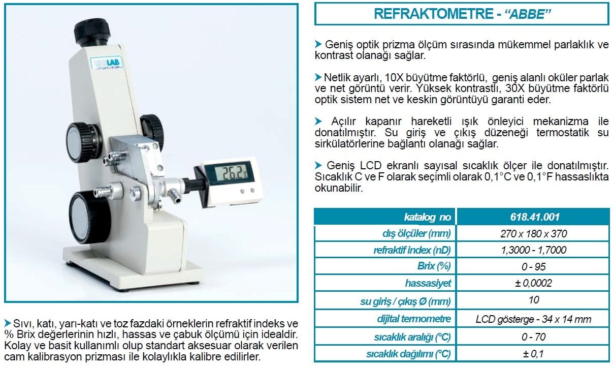 İSOLAB 618.41.001 refraktometre